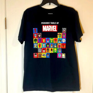 Periodic Table of Marvel T-Shrit - Size Large